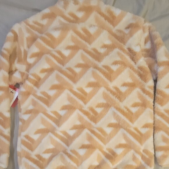 NWT Hurley Ladies' Snap Plush Pullover in Orange Medium - Picture 11 of 11